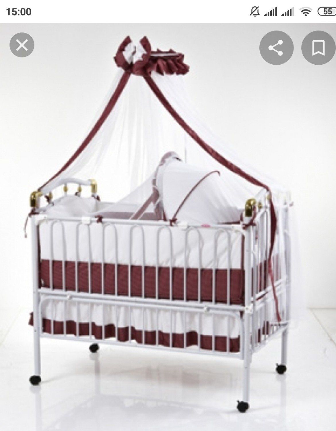 двуспальная кровать с люлькой для новорожденных