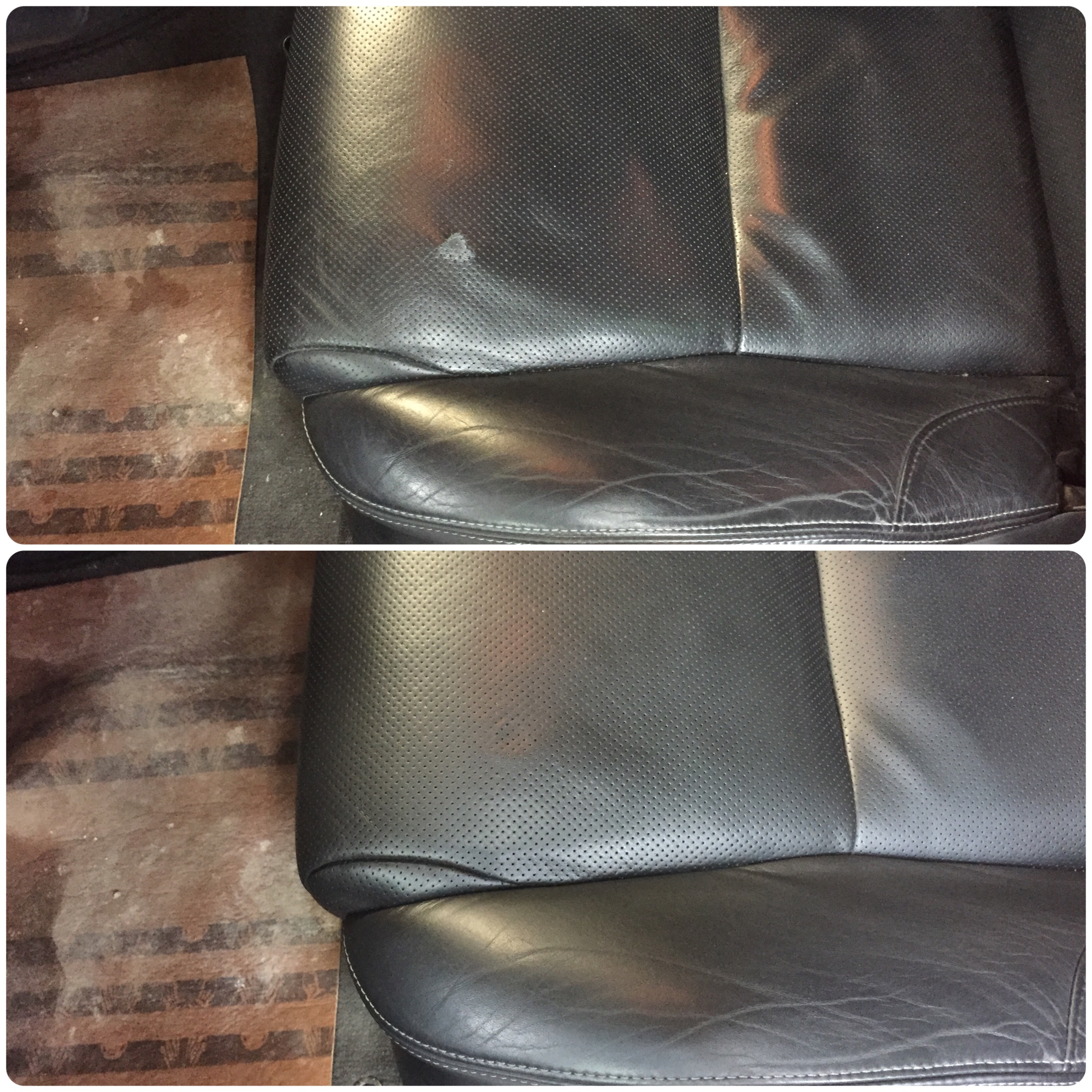 реставрация кожзама на диване