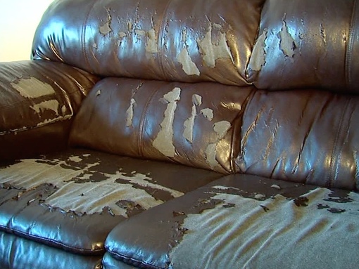 Замена кожзама на диване