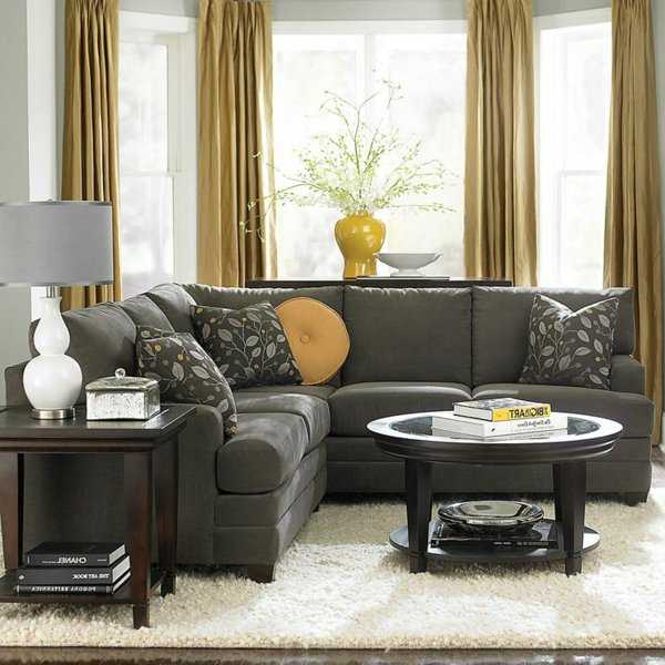 Угловой диван в гостиную фото в интерьере
