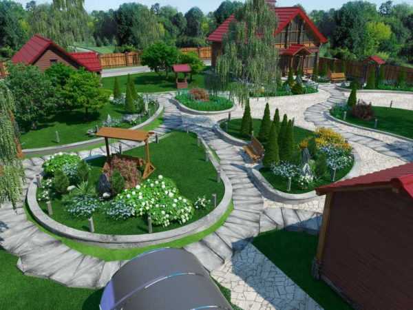 Дизайн проект дворовой территории