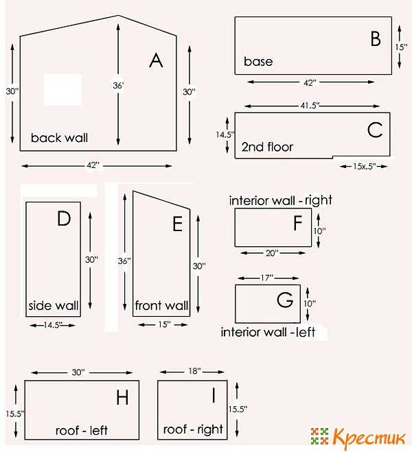 Кукольный домик из фанеры своими руками из фанеры схема с размерами и фото