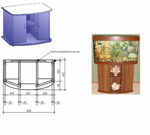 Изготовление тумбы для аквариума своими руками