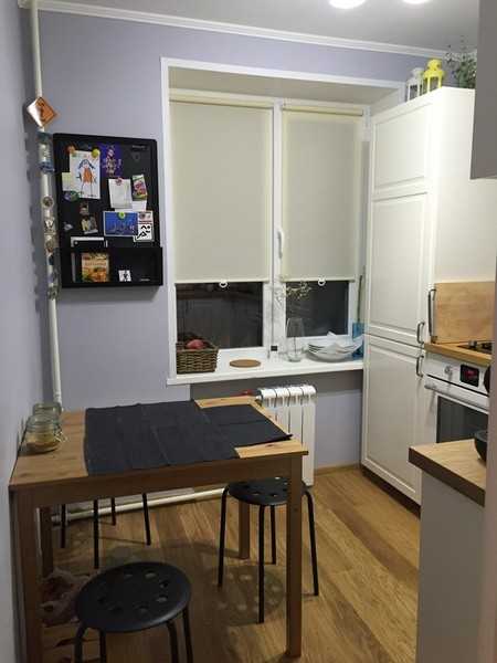 Планировка кухни 6 метров с холодильником и газовой плитой