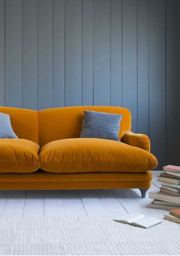 Оранжевый диван в икеа