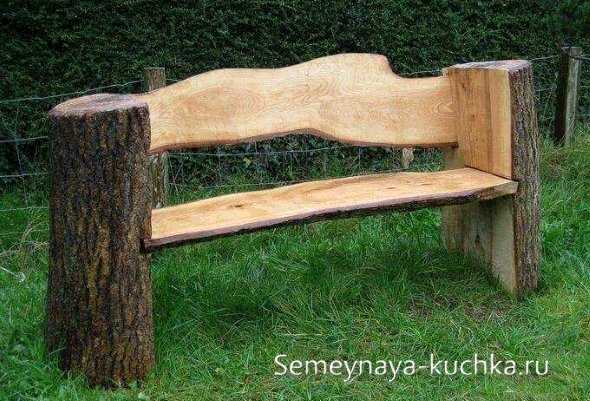 Скамейка для грядок своими руками из дерева