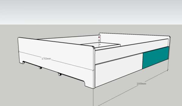 Кровать марс с ящиками схема по сборке