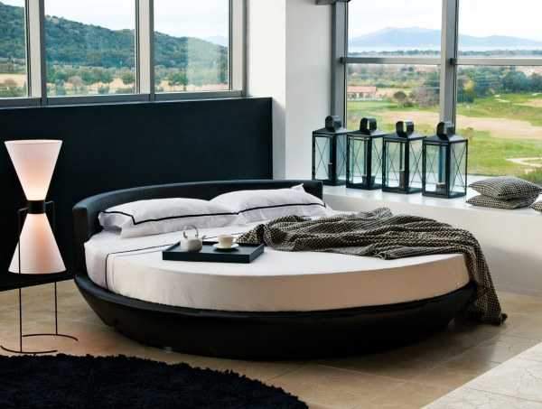 Спальня круглая кровать дизайн