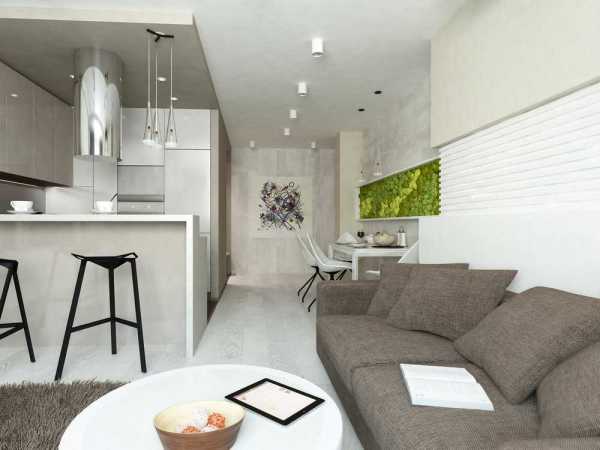 Дизайн квартиры студии с кухней