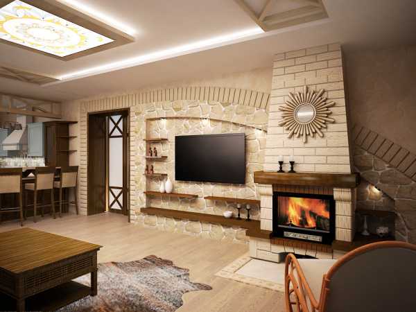 Проект гостиной с камином – Дизайн гостиной в доме с камином – нюансы .