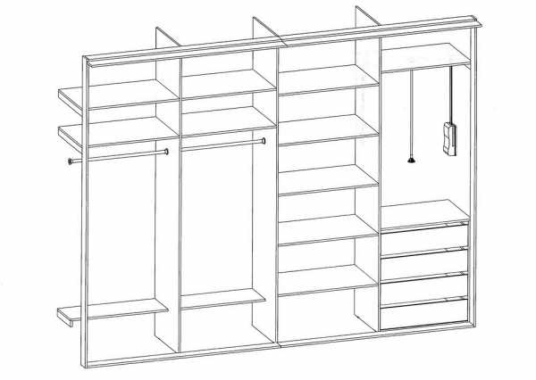 Чертежи для шкафа купе своими руками