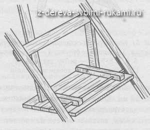 Схема стула из дерева складного