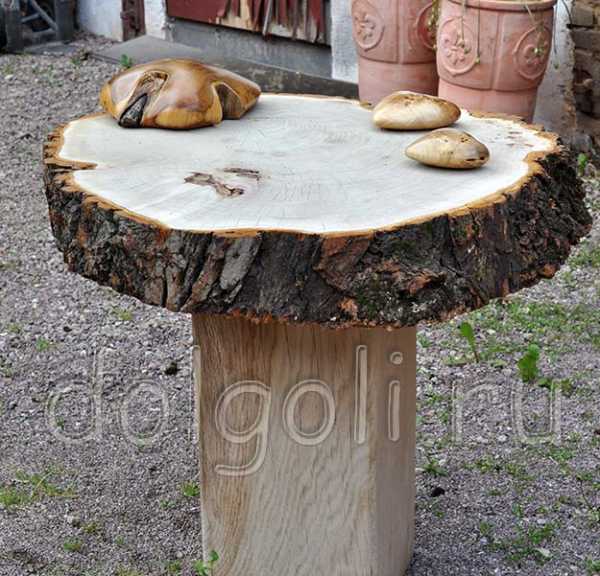Необычные столы из дерева и железа